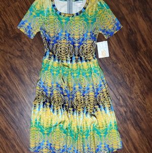 XS LuLaRoe Amelia dress w/pockets!